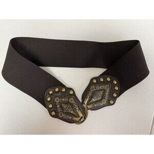 No Boundaries - Women’s Stylish Stretchable Belt With Bronze Belt Clip- Size S/M